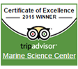 certificate of excellence 2015 winner tripadvisor marine science center